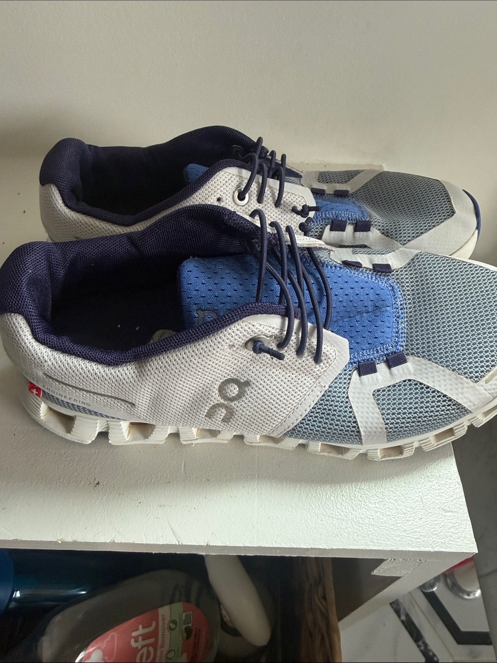 On Running Womens Athletic Shoes - Purple, Blue, Navy & White